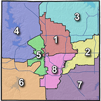 JP and Constable Precincts map