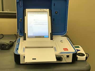 New Voting Machine at Tarrant County