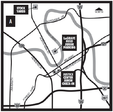 LaGrave Field Parking Map