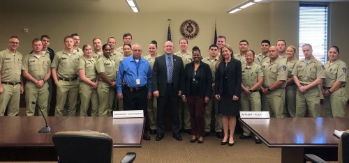 TCC MOCK TRIAL GROUP PHOTO WITH JUDGE GREGORY