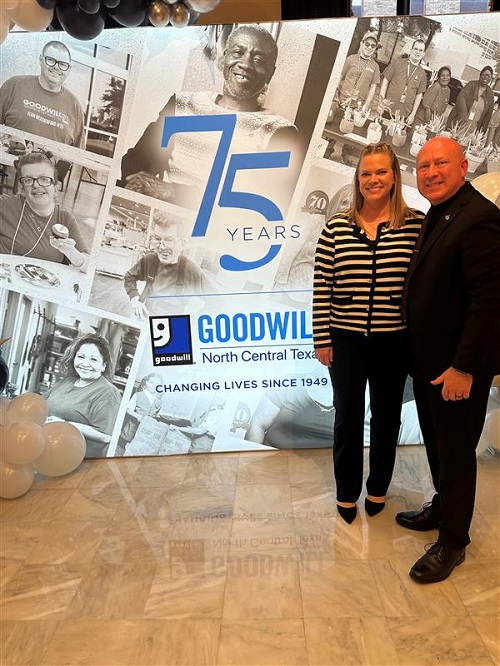 Judge with the wife at the Goodwill Gala Awards