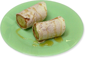 Peanut Butter-Banana Roll Up