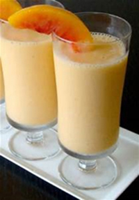 Peach Blueberry Smoothie (Fruit, Dairy)
