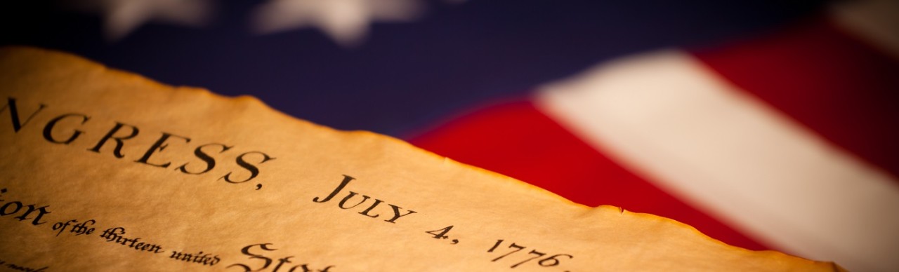 Flag and Declaration of Independence