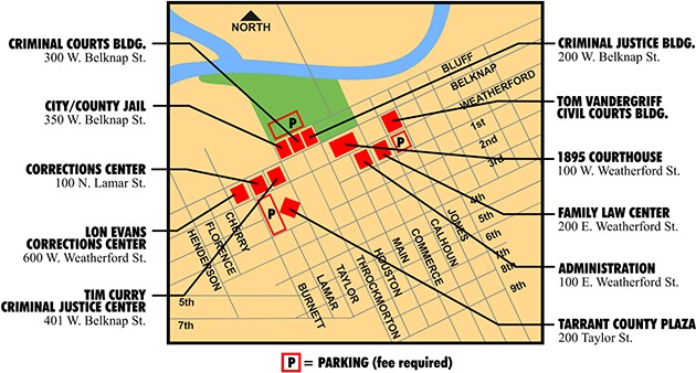 Map of Downtown Campus