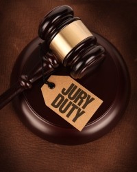 Jury duty gavel Jury duty gavel