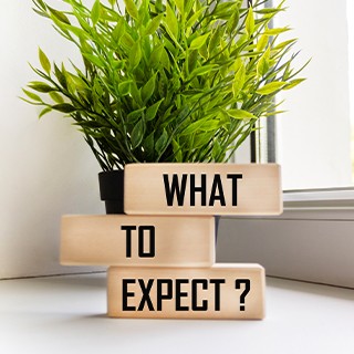 What to expect written on wood puzzle
