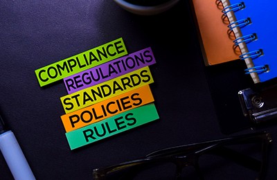 Compliance, regulations, standards, policies, rules