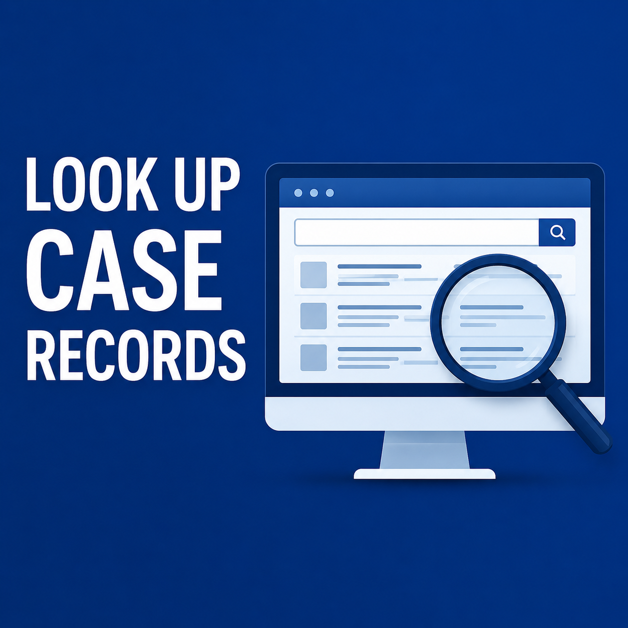 LOOK UP CASE RECORDS 