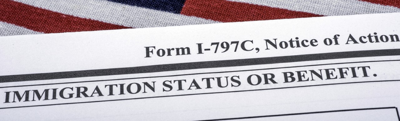 Immigration Status or Benefit form I-797C