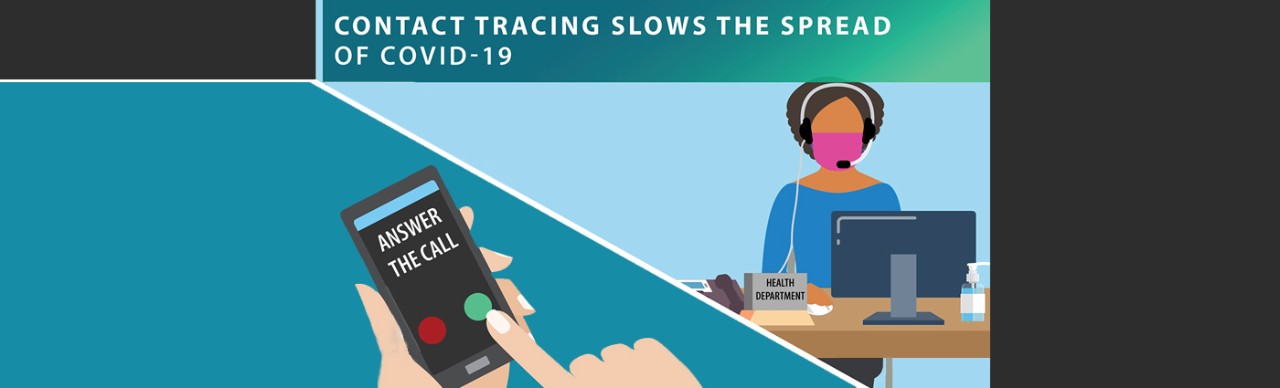 Contact tracing slows the spread of COVID-19, Answer the Call