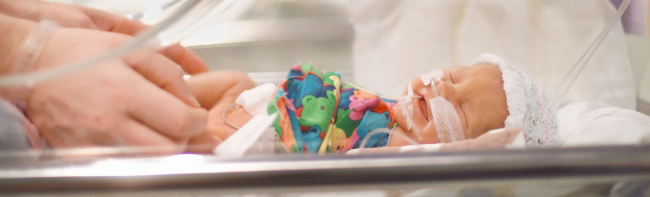 premmie baby inside incubator