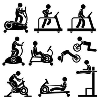 Different types of exercise machines