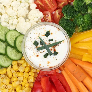Vegetable Tray with Low-fat Dip