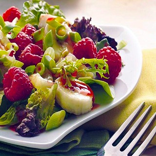 Fruit Salad with Raspberry Vinaigrette