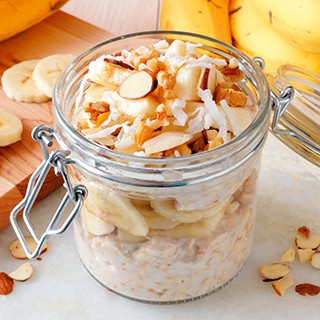 banana nut overnight oats