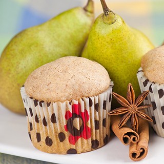 ginger pear muffins