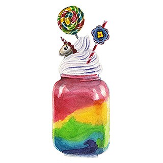 Rainbow Unicorn Smoothie