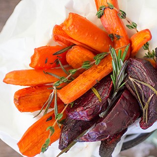 Roasted Beets and Carrots