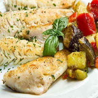 Pan Seared Fish with Vegetables