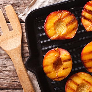 Pan Grilled Peaches