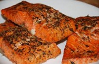 Baked salmon