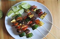 Grilled vegetable skewers