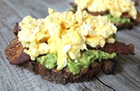 Avocado Toast wtih Bacon and Eggs