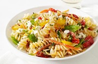 Colorful pasta salad
