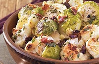 Roasted Cauliflower and Brussels Sprouts