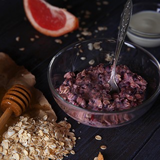 Banana Blackberry Overnight Oats