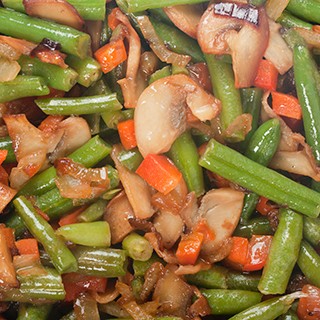 Mushroom & Green Bean Saute'