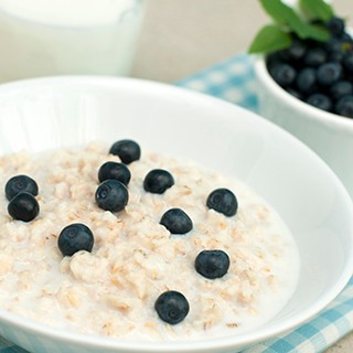 Banana Blueberry Microwave Oatmeal