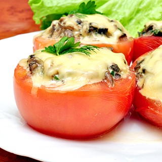 Tuna Melt in a Tomato