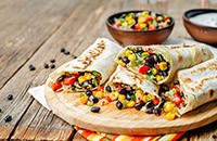 Simple Black Bean Burrito