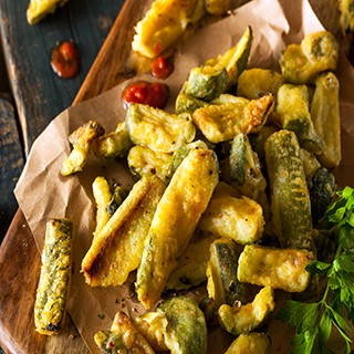 Breaded & Baked Zucchini Sticks