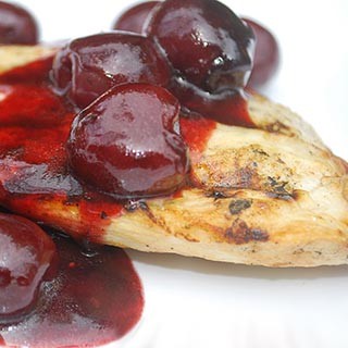 Chicken with Cherry Sauce