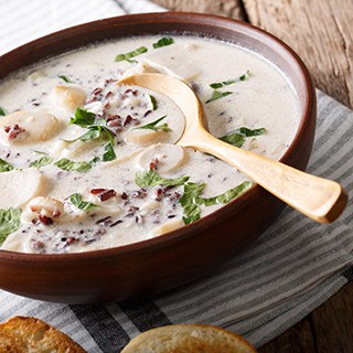 Wild Rice and Mushroom Soup