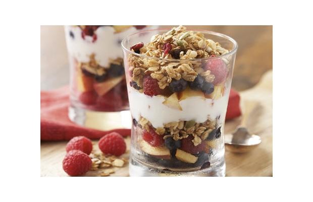 Parfait with fruit