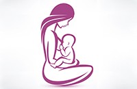 graphic of woman breastfeeding baby